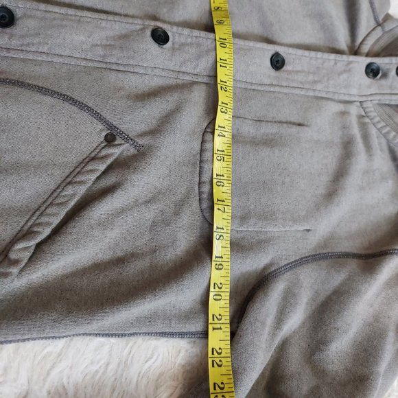 Calvin Klein Jeans Men's Grey Full Zip with Buttons Down Fleece Jacket Size L - Picture 4 of 12